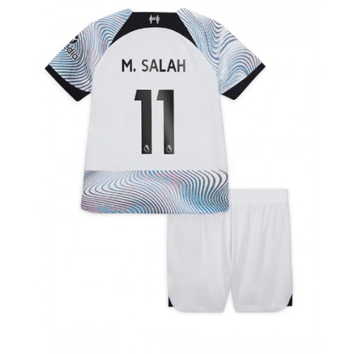 Fotbalové Dres Liverpool Mohamed Salah #11 Dětské Venkovní 2022-23 Krátký Rukáv (+ trenýrky)